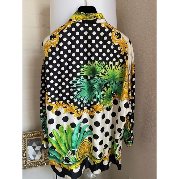 90s Vintage Gianni Versace Silk Shirts Blouse - Picture 6 of 6